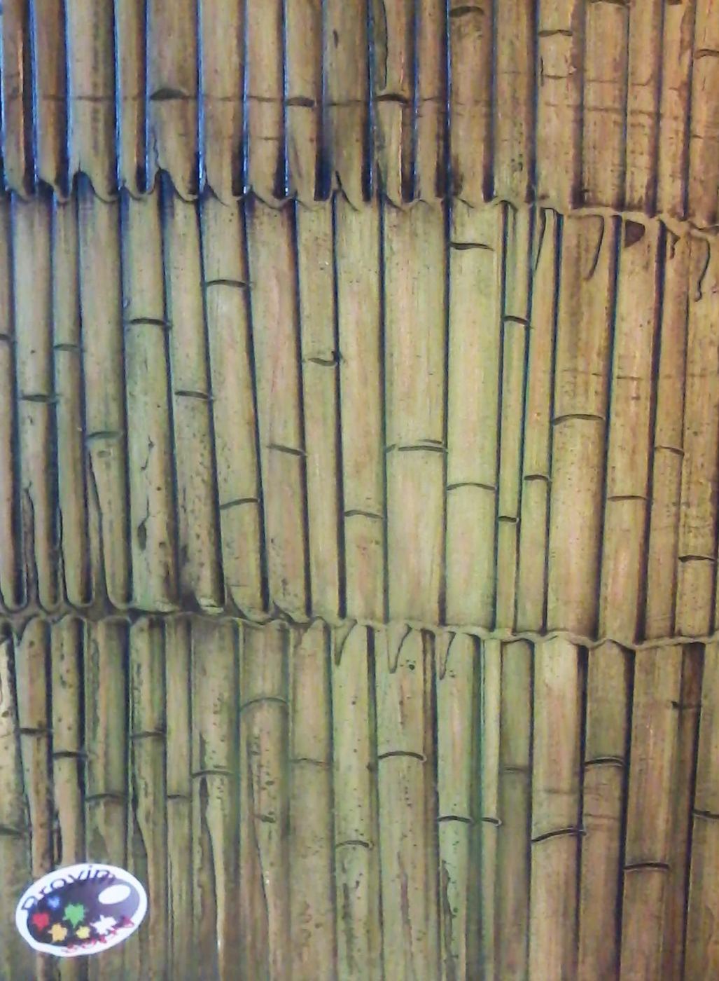 Textura pintada que imita bambu